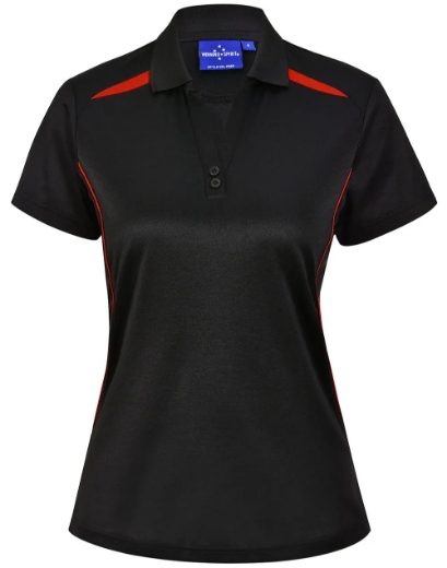 Picture of Winning Spirit, Ladies Sustainable Contrast SS Polo